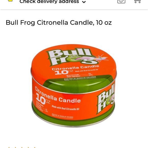 2!Bullfrog Citronella Candles - Picture 2 of 9